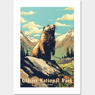 Glacier National Park Travel Poster Posters and Art